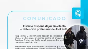 Fiscalía libera a Joel Raffo y Sporting Cristal se pronuncia