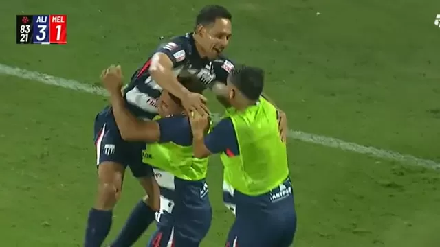 Renzo Garcés recibió un buen pase de Jairo Vélez y anotó el 3-1 de Alianza Lima sobre Melgar por Liga 1 / L1 MAX