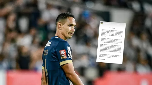 Renzo Garcés dio su descargo tras ser ratificado con su sanción de cuatro fechas por insultar a árbitro / AD