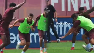 Gassama tumbó a Corzo durante el entrenamiento de Universitario