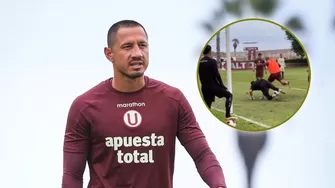 Gianluca Lapadula convirtió su primer gol con la camiseta de Universitario en instalaciones de Campo Mar / Fuente: Instagram Universitario