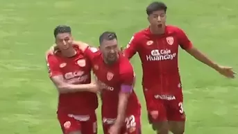 El gol de Salcedo para el 1-0 de Huancayo tras penal errado en Cristal
