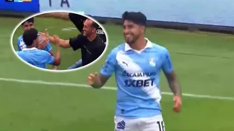 Luis Iberico anotó el segundo de Sporting Cristal vs Atlético Grau y tuvo conmovedor gesto con Hernán Barcos / Fuente: L1 MAX