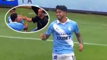 Luis Iberico colocó 2-0 de Sporting Cristal vs Grau y tuvo emotivo gesto con Hernán Barcos