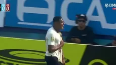 Carabalí recibió un enorme pase de Alzugaray para definir a placer y marcar el primero en el Gallardo. | L1 MAX