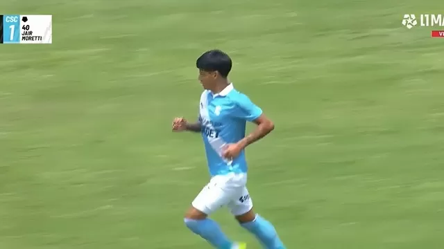 El futbolista de 19 años, Jair Moretti, anotó un golazo para Cristal sobre el cierre del segundo tiempo. | AD