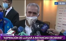 Gregorio Pérez: "Tenemos la aspiración de llegar a instancias decisivas" - Noticias de gregorio pérez