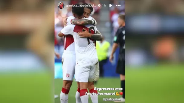 Mensaje de Gianluca Lapadula a Yoshimar Yotún / Instagram