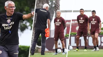 Héctor Cúper realizó su primer entrenamiento con Universitario