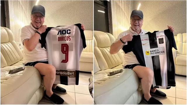 Hernán Barcos le regaló la camiseta de Alianza Lima a Carlos Villagrán