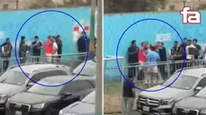 Hernán Barcos y Pablo Guede volvieron a tener un 'picante' cruce en camino a los vestuarios del Alberto Gallardo / Fuente: Fútbol en América