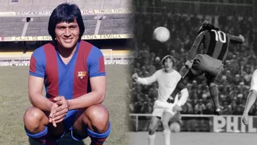 La historia de la '10' de Hugo 'Cholo' Sotil en Barcelona, el primer latinoamericano en usar el dorsal. | Video: AD