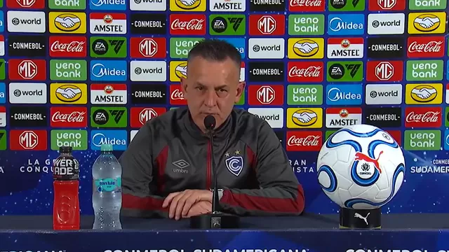 Horacio Melgarejo, DT de Cienciano, generó picante momento en conferencia luego de golear a Botafogo / Fuente: ESPN