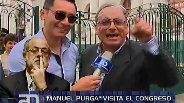 Humor con Carlos Álvarez: 'Manuel Purga' visitó el Congreso