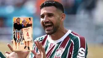 El defensor brasileño llegó al país y sorprendió al aparecer en una foto que llamó a más de uno la atención. | Foto: Fluminense / IG De Gianfranco Chávez