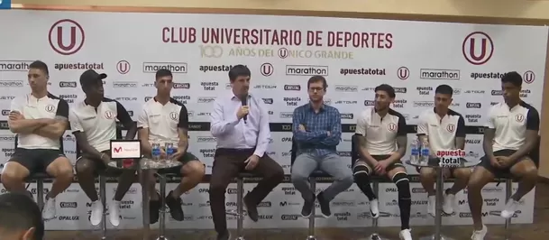 Universitario presentó a sus refuerzos para el centenario. | Fuente: Canal N