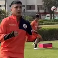 Jairo Concha sumó su primer entrenamiento con Universitario