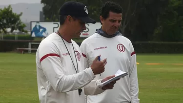 Javier Chirinos dirigió su primer entrenamiento como DT de Universitario