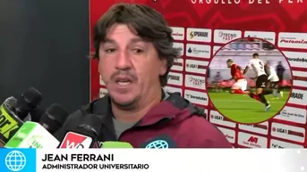 Jean Ferrari tras partido U vs. Cienciano: "En ningún momento se ve que hay una jugada polémica"