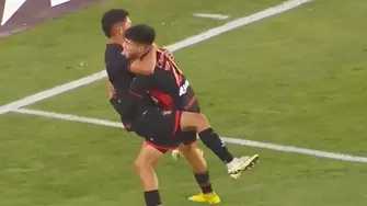 Jefferson Cáceres abrió el marcador en Cusco / Foto: Captura Liga1 Play