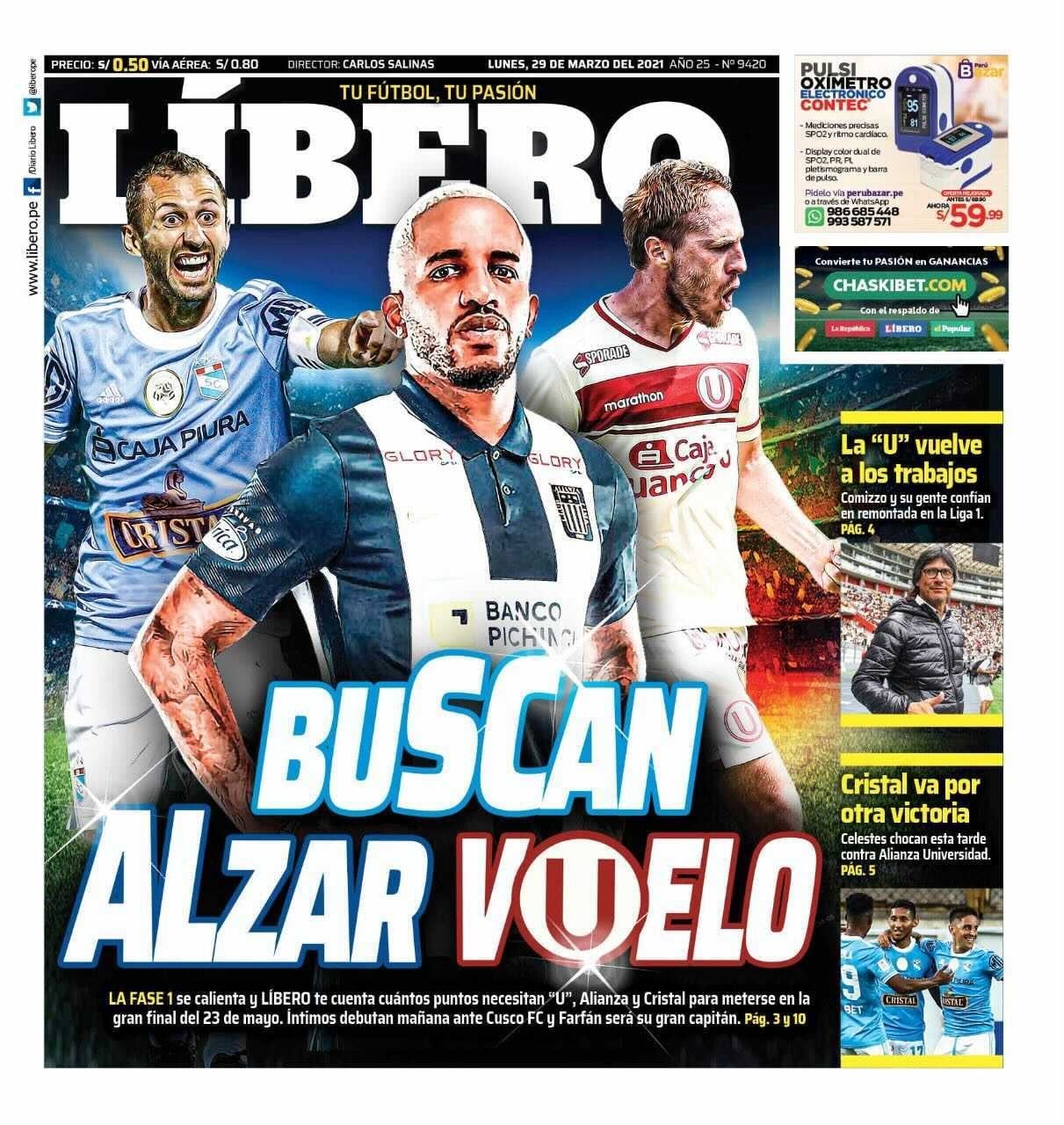 Jefferson Farfán acaparó portadas tras confirmarse que será capitán de Alianza Lima.