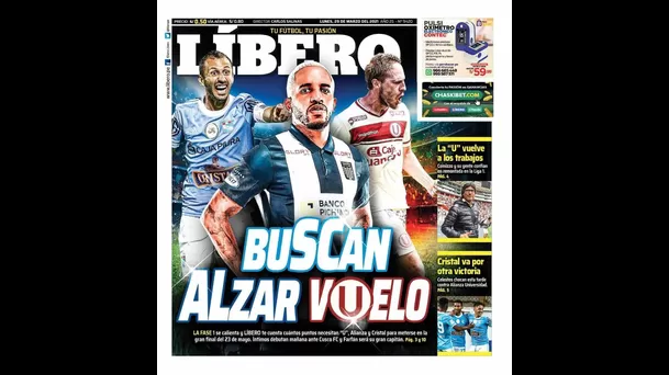 Jefferson Farfán acaparó portadas tras confirmarse que será capitán de Alianza Lima.