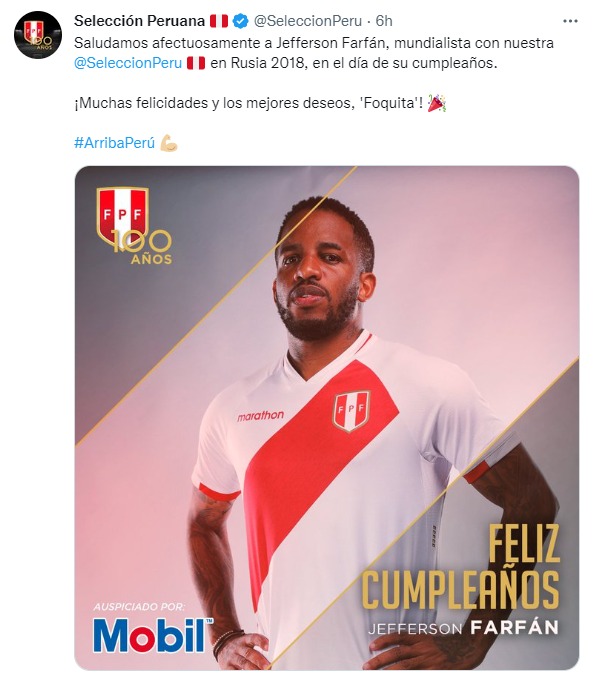 Fuente: Selección Peruana