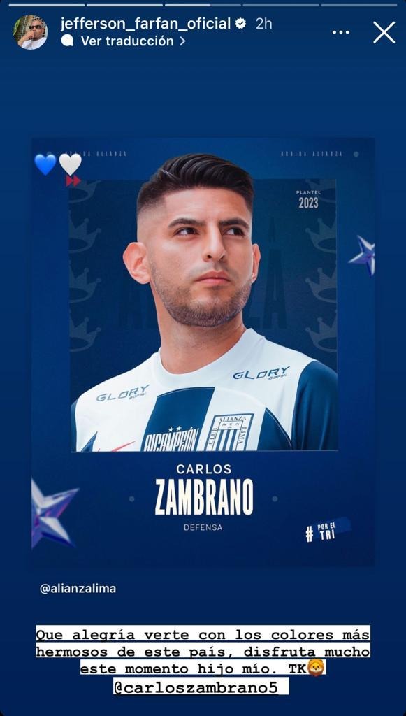 Mensaje de Farfán a Carlos Zambrano