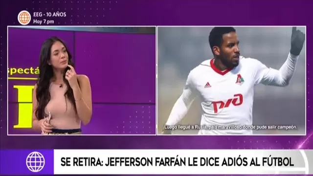 Jazmín Pinedo reaccionó así al anuncio del retiro de Jefferson Farfán