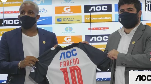 Alianza Lima: Jefferson Farfán fue presentado en el club blanquiazul