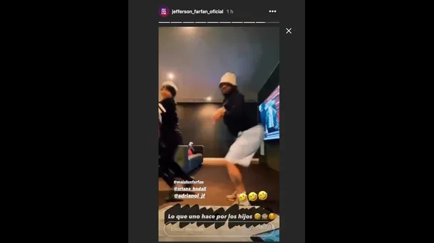 Jefferson Farfán compartió el TikTok que grabó en su Instagram.