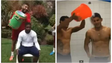 Jhonnier Montaño y Carlos Zambrano cumplieron el &#39;Ice Bucket Challenge&#39;