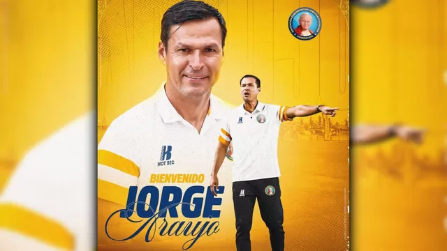 Jorge Araujo es oficialmente el técnico de Chongoyape para lo que resta de la temporada 2026. | Foto: Instagram: Juan Pablo II College