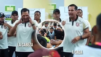 Araujo y su arenga en el partido de Universitario vs Garcilaso