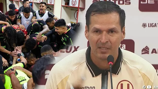 Jorge Araujo y su ilusión por quedarse como DT de Universitario tras el triunfo ante Garcilaso. | AD