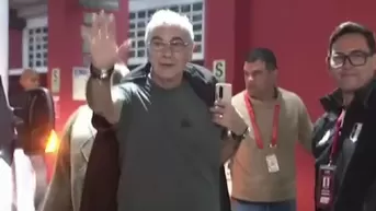 Jorge Fossati llegó al Estadio Nacional para ver el Cristal vs U