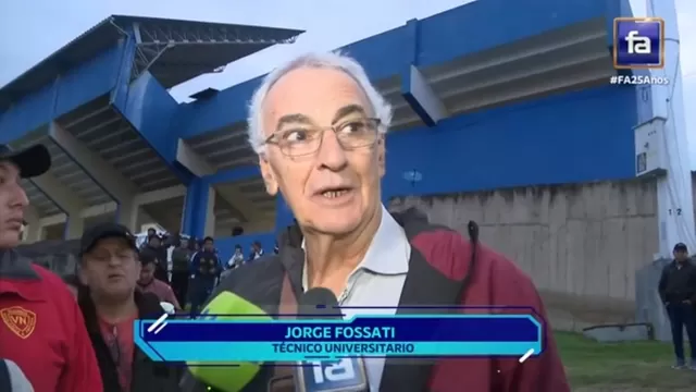 Jorge Fossati: ¿Qué dijo tras la derrota de la &#39;U&#39; en Cajamarca?