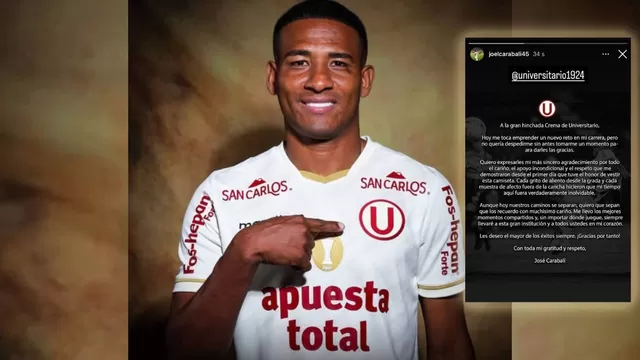 El ecuatoriano le dijo adiós al club tras pagar su cláusula de rescisión y ya fue presentado en Liga de Quito. | Instagram de Carabalí