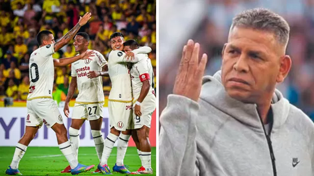 'Puma' Carranza se rindió ante jugador de Universitario ante Barcelona / Foto: Composición AD