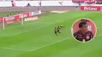 José Rivera tuvo en sus pies el 5-1 de Universitario vs Alianza Atlético y no puso el balón bajo los tres palos / Fuente: L1 MAX