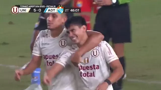 José Rivera sentenció la goleada de Universitario sobre ADT por la Liga 1 / GOLPERÚ