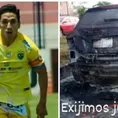 Josimar Vargas: Desconocidos quemaron camioneta del jugador de Carlos Stein