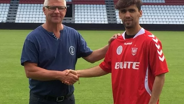 Juan Diego Gutiérrez fue presentado oficialmente en el Vejle Boldklub