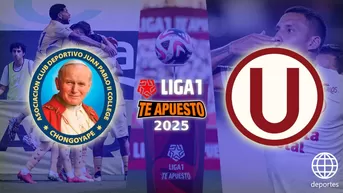 Juan Pablo II vs Universitario EN VIVO este domingo por Liga 1