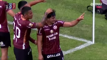 Jugada preparada y golazo de cabeza: El 'Tunche' marca el 1-0
