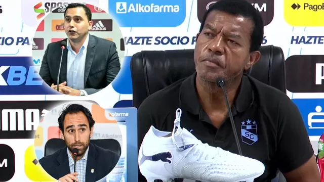 Julio César Uribe explicó por qué Joel Raffo y Chalaquita Gonzales no lo acompañaron en conferencia de prensa / Foto: Sporting Cristal