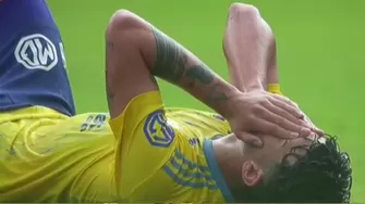 Diego Otoya se quedó en el campo lamentándose por no haber alcanzado el Torneo Apertura / Video:L1MAX