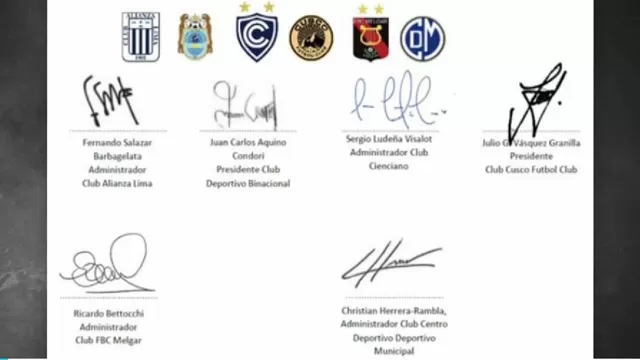 Liga 1: Clubes opositores no participaron de reunión planteada por la FPF