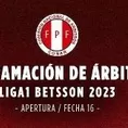 Liga 1: Conoce la programación de árbitros para la Fecha 16