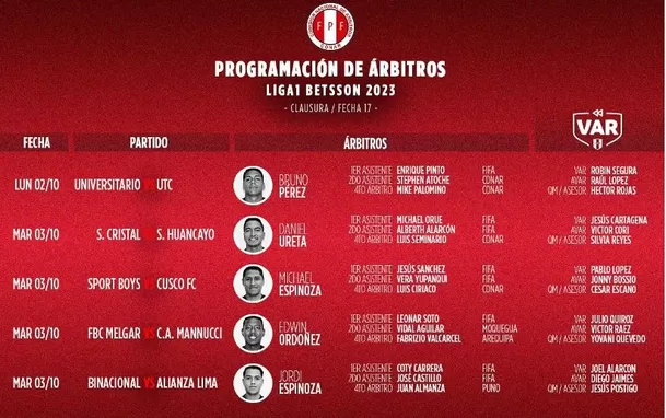 Fecha 17 del Torneo Clausura de la Liga1 Betsson 2023. | Foto: Conar.